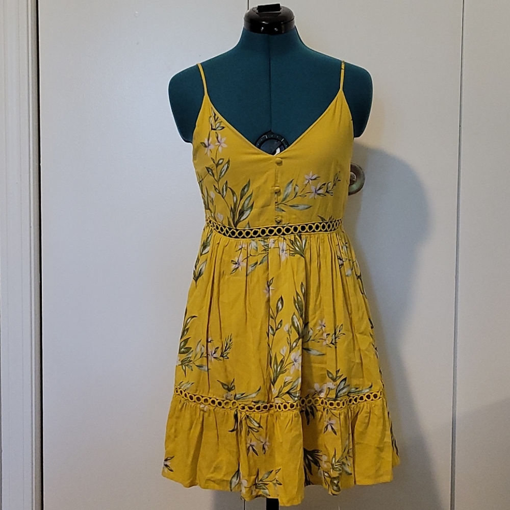 Yellow Floral Dress